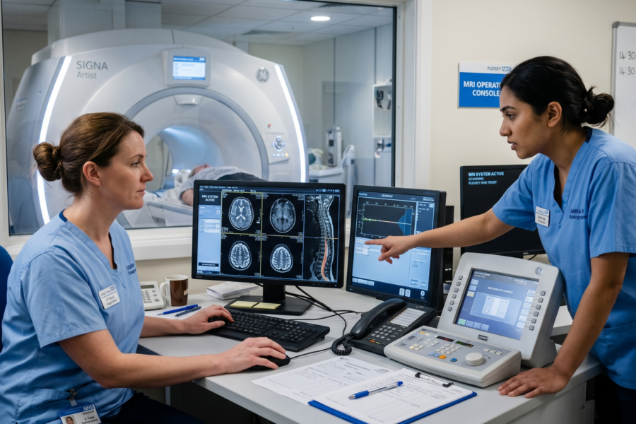 2 diagnostic radiographers